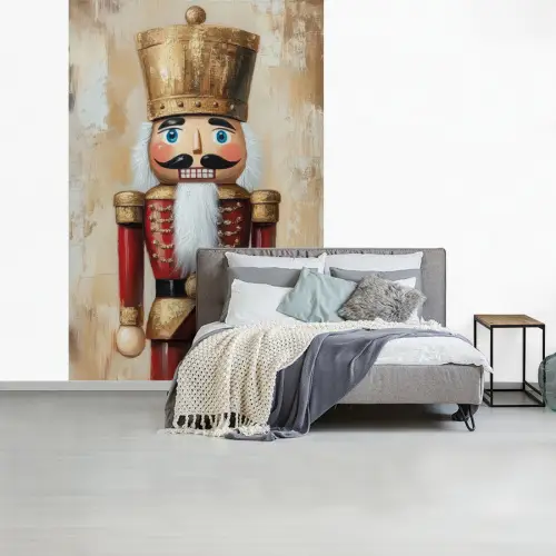 Kerst - Poppetje - Abstract fotobehang vinyl groot -slaapkamer