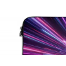 Lichtsnelheid - Ruimte - Roze - Paars laptophoes neopreen klein -detail