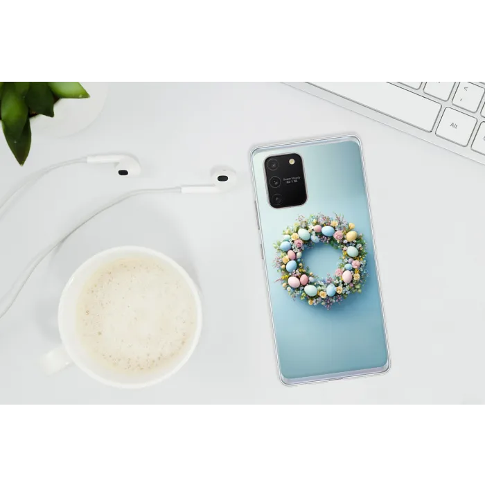 Krans - Eieren - Bloemen Telefoonhoesje Samsung Galaxy S10 Lite klein -oordopS10Lite