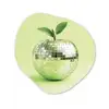 Groen - Disco - Decoratie - Appel Wandcirkel Organisch Plexiglas middel -3d