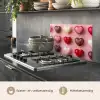 Macarons - Hartjes - Kleurrijk - Roze keuken achterwand spatscherm klein -usp_NL