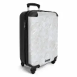 Oppervlakte - Textuur - Grijs NBS - Handbagage koffer - Volwassenen Unisex middel -productfoto_3d