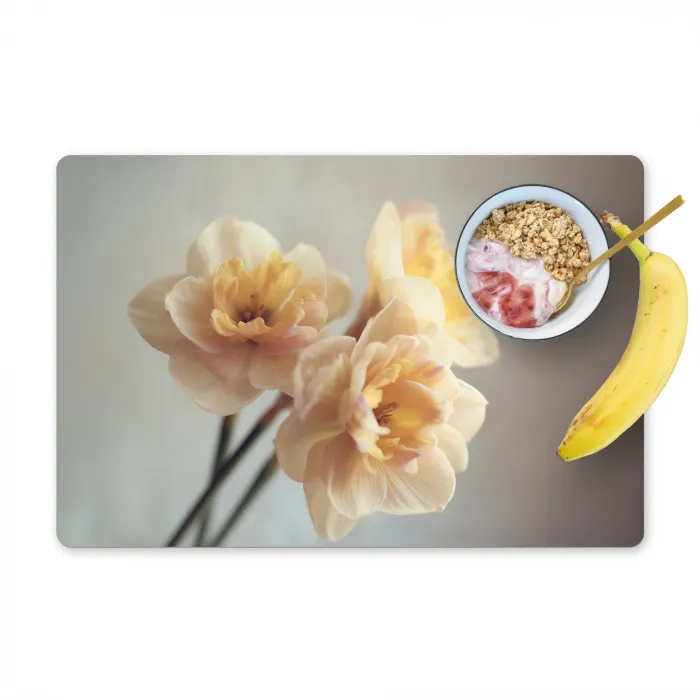Narcissen - Geel - Bloemblaadjes Placemat vinyl groot -zzzproduct_Kitchenyeah-website