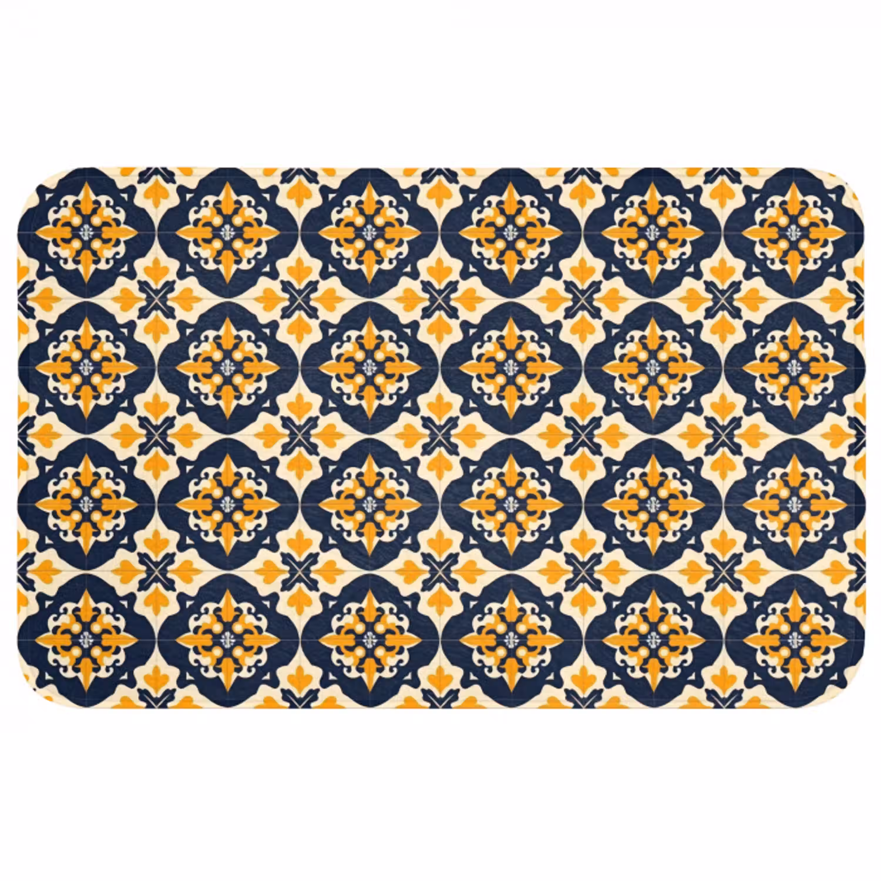 Patroon - Siertegel - Kleurrijk Badmat middel 997 -3d