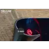 Flamingo - Roze - Neon - Licht Placemat vinyl groot -closeup