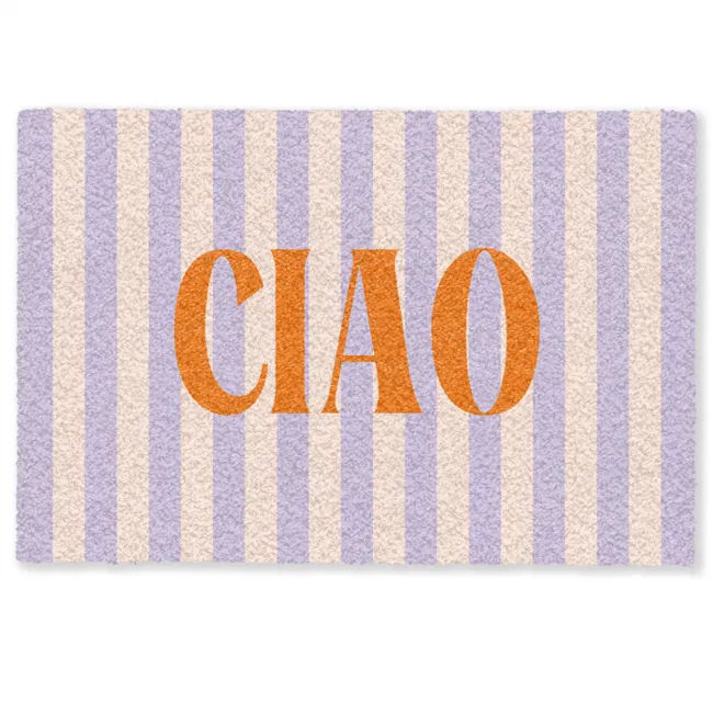 Deurmat - Ciao - Quote - Pastel - Strepen
