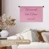Eat me out don't stress me out - Roze - Handgeschreven Wandkleed katoen klein -tsfeer1_DE