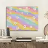 Madeliefjes - Kleurrijk - Pastel - Vrolijk PET vilt klein -sfeer1