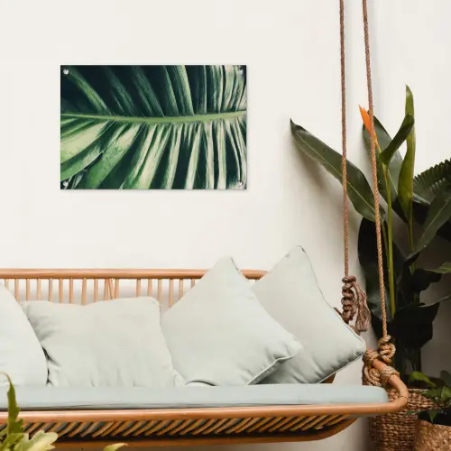 Bladeren - Tropisch - Jungle tuinposter los doek klein -sfeer7