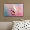 Schelp - Pastel - Pink canvas 2cm klein -sfeer3