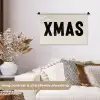 Kerst - Beige - Quotes - Xmas - Feestdagen Wandkleed katoen klein -sfeer1