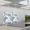 Palmbomen - Jungle - Abstract - Blauw keuken achterwand spatscherm klein 900 -3d_schuin