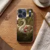 Zwaan - Bloemen - Natuur Telefoonhoesje iPhone 17 Pro klein -sfeer1