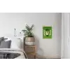 Grafisch - Art - Cocktail - Groen textielposter latten blank klein -woonkamer