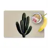 Cactus - Subtiel - Groen Placemat vinyl groot -zzzproduct_Kitchenyeah-website