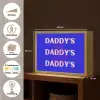 Blauw - Daddy's - Blokletters Light Box met batterij (Wandlamp) middel -USP_websiteoverzichtNL
