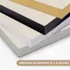 Bogen - Lijnen - Oranje - Minimalistisch Textielframe zwart klein -USP_kleurenNL