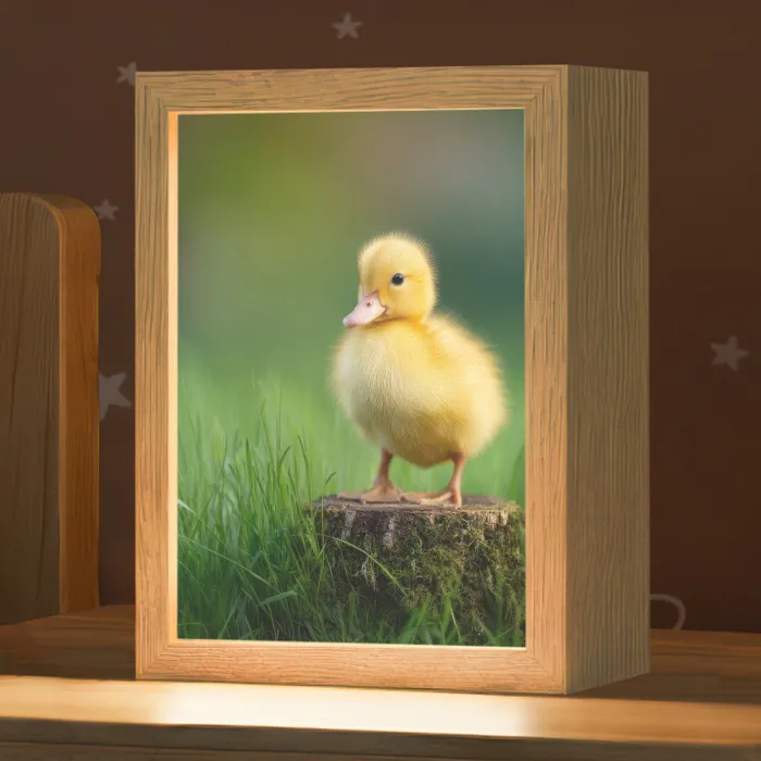 Kuiken - Eend - Geel - Gras Light Box met kabel klein -zzz_3d_website