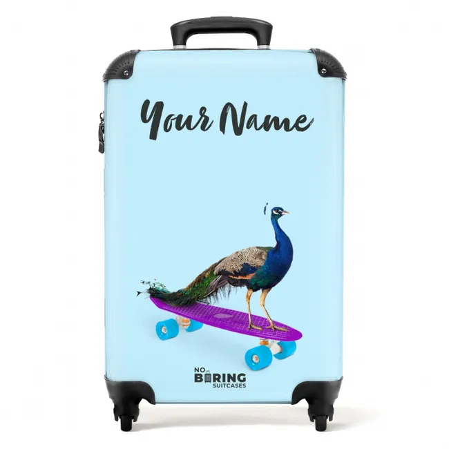 Passerende pauw NBS - Handbagage koffer - Kinderen Unisex middel -productfoto_recht