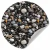 Kiezels - Mix - Aardetonen Wandcirkel behangsticker klein 186 -3d
