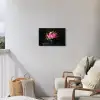 Quote - Bloemen - Vaas - Neon Tuinposter op houten frame 2 cm dik klein -sfeer1