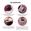 I liked it so it's mine - Neon hart - Roze Inductie beschermer vinyl 3mm klein -wsfeer9_website