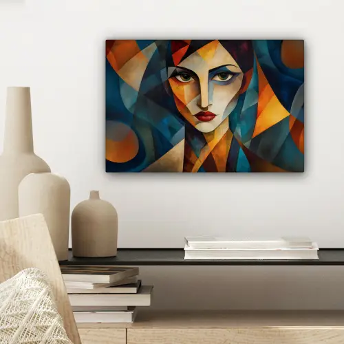Portret - Abstract - Vormen canvas 2cm klein -sfeer6