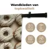 Donuts - Chocolade - Wit - Beige Wandkleed katoen klein -sfeer2