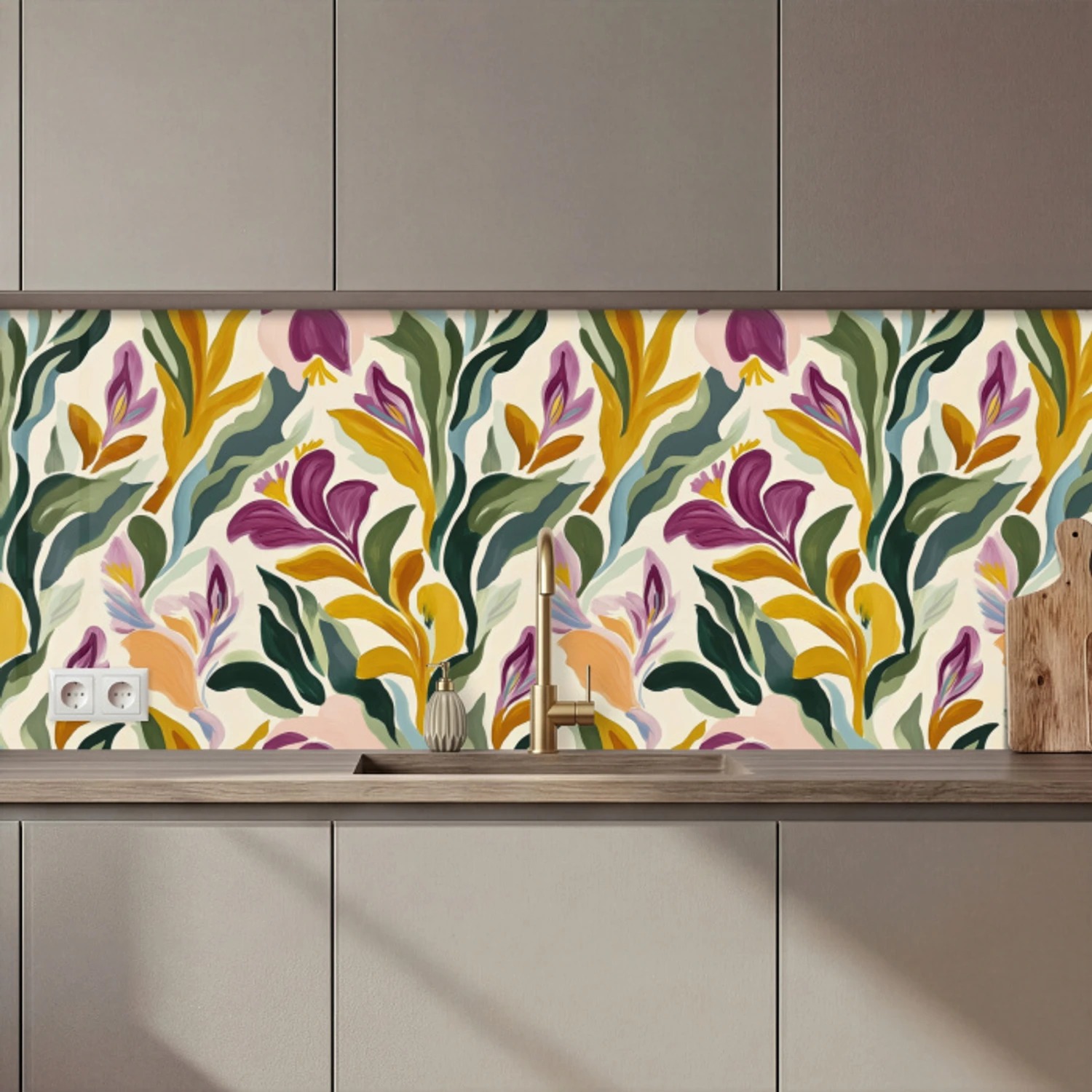 Modern - Abstract - Kleurrijk keuken achterwand 2 middel 871 zz_3dshopping