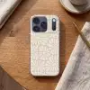 Bloemen - Print - Beige - Bruin - Minimalistisch Telefoonhoesje iPhone 17 Pro klein -sfeer1