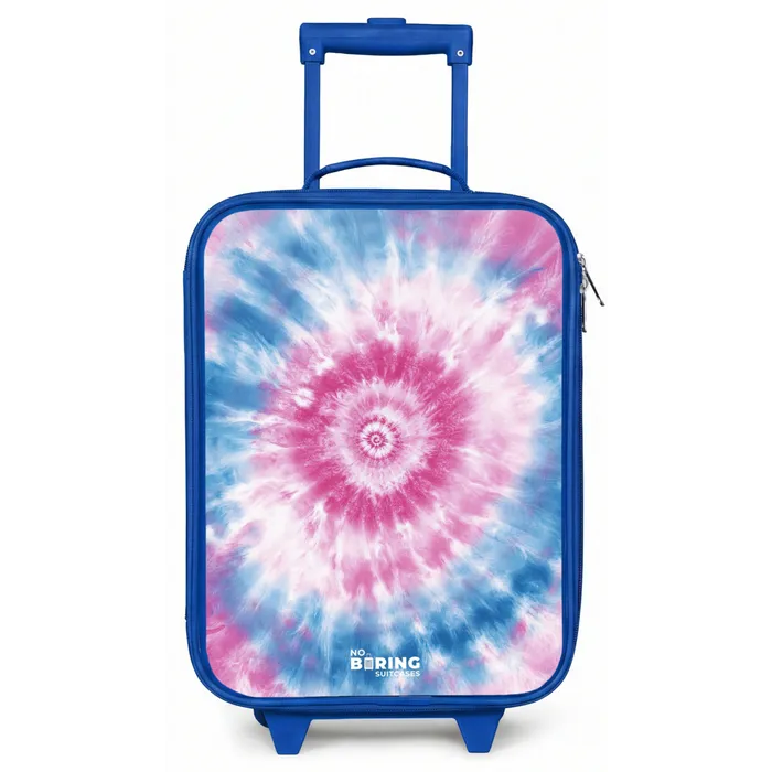 Tie dye - Abstract - Blauw - Roze Kinderkoffer - Blauw klein -zz3dotto