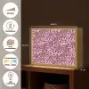 Organisch - Patroon - Roze Light Box met batterij (Wandlamp) middel 907 -USP_websiteoverzichtNL