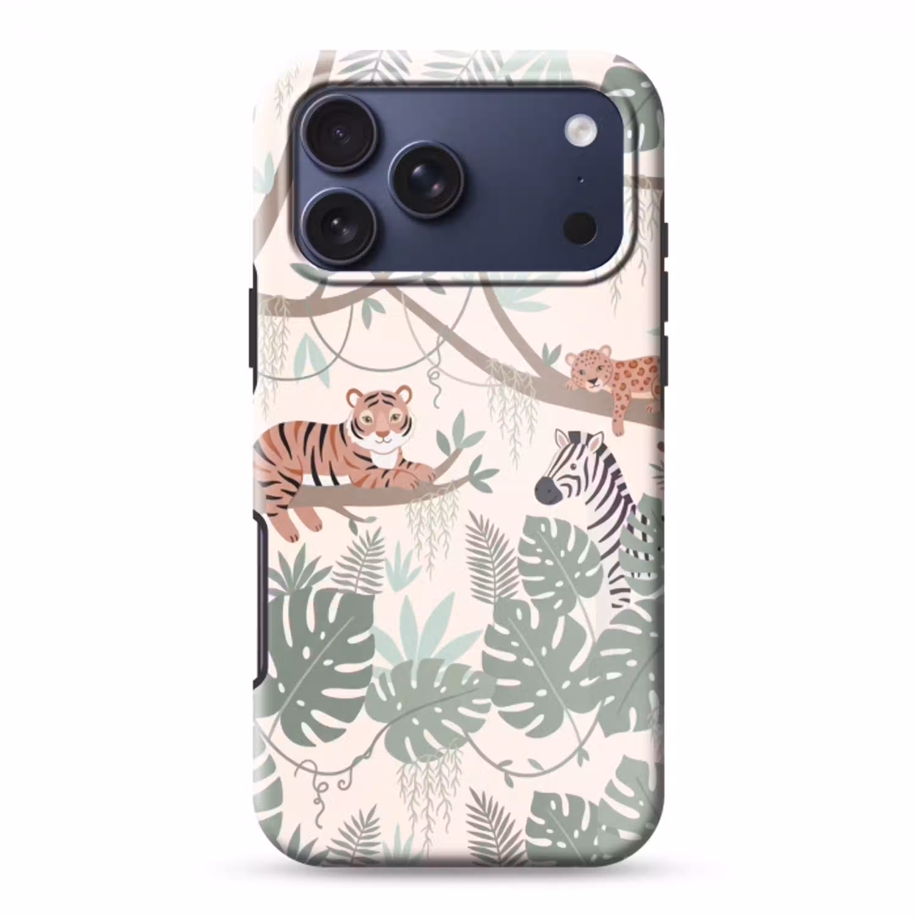 Jungle - Rustiek - Pastel Toughcase MagSafe Apple iPhone 17 Pro Max klein -3d