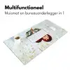 Kersen - Rood - Mozaïek - Blaadjes Muismat XXL klein -sfeer4