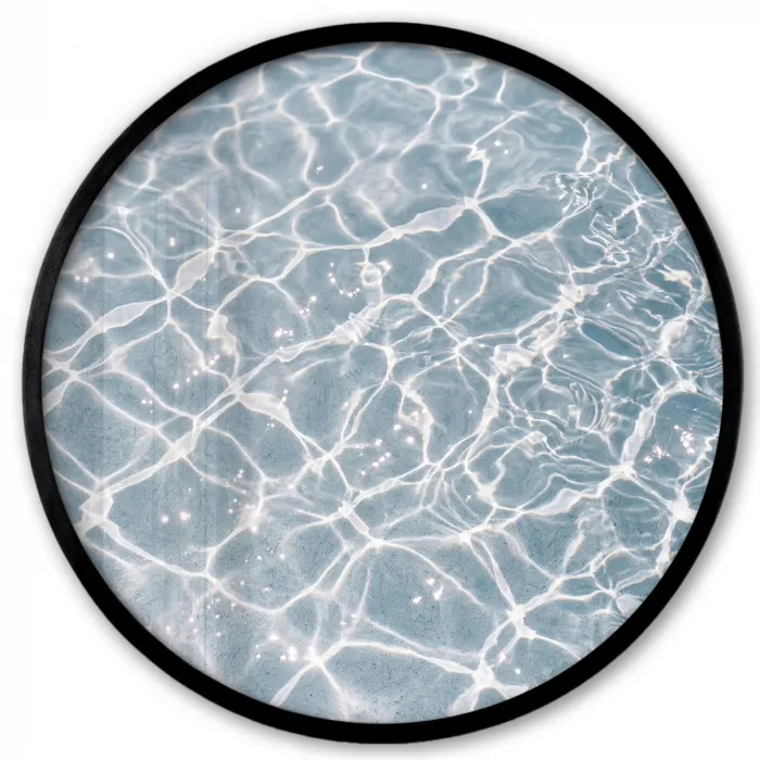 Water - Reflectie - Zonlicht Fotolijst rond zonder passe partout klein -3d