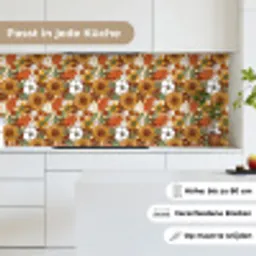 Bloemen - Vintage - Patronen keuken achterwand 2 middel 871 -sfeer4_DE