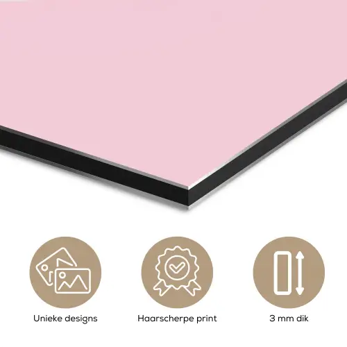 Banaan - Stippen - roze aluminium wit klein -closeup_NL