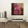 Klassiek - Humor - Roze aluminium wit klein -sfeer1
