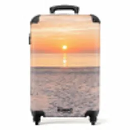 Zonsondergang - Strand - Zand NBS - Handbagage koffer - Volwassenen Unisex middel -productfoto_recht