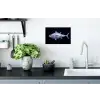 Porselein - Tonijn - Delfts - Blauw Muursticker klein -keuken
