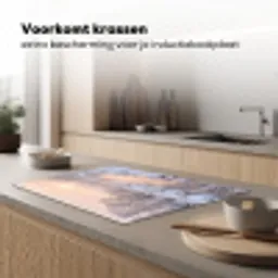 Rivier - Winter - Landschap - Sneeuw - Zonsopgang Inductie beschermer vinyl 3mm klein -sfeer1