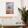Pink - City - Bloemen tuinposter los doek klein -sfeer7