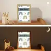 Patroon - Blauw - Regenboog - Hartjes Light Box met kabel (Kinderlampje) klein -sfeer3_kind