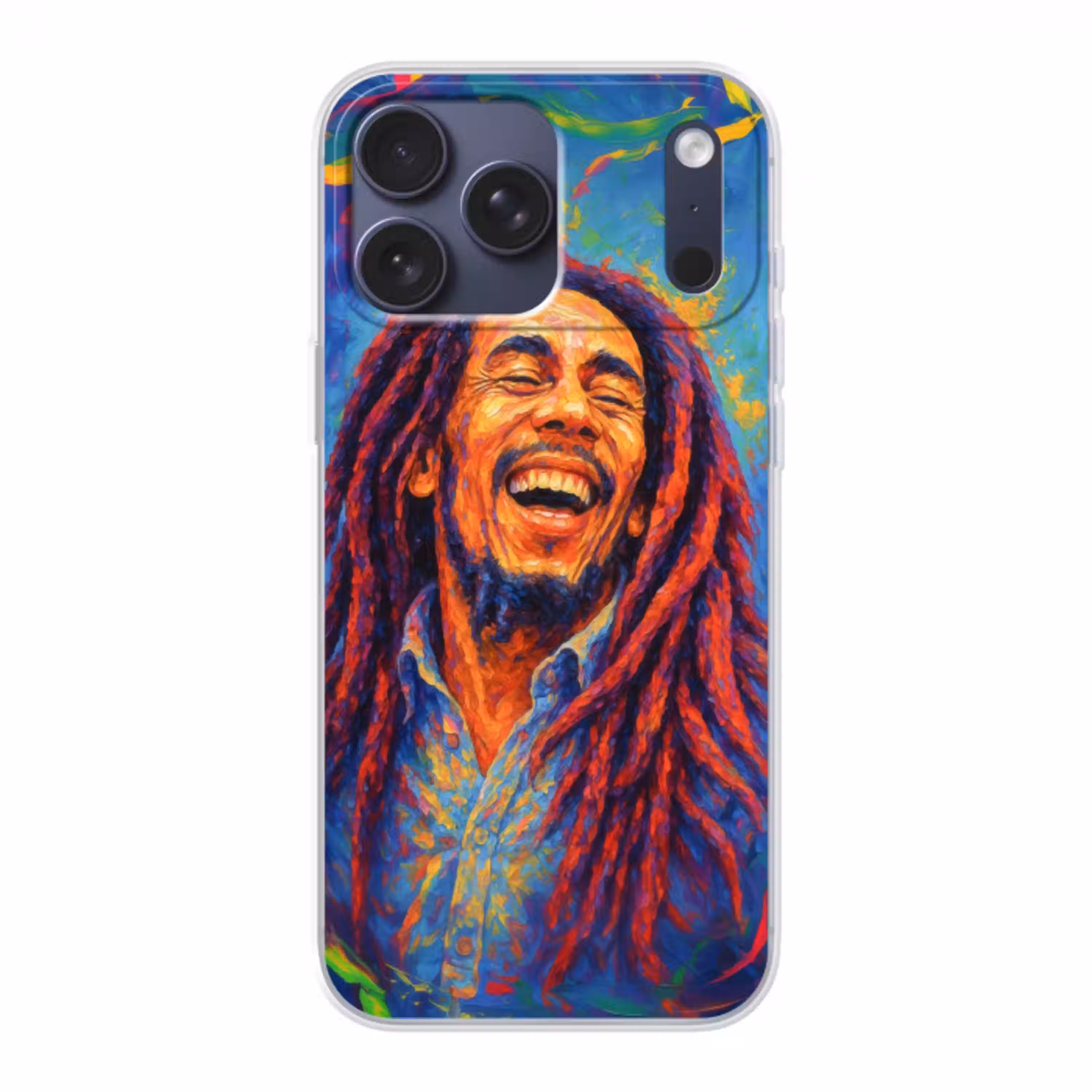 Regenboogkleuren - Man - schilderij Telefoonhoesje iPhone 17 Pro Max klein -3d