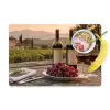 Wijn - Glazen - Druiven - Wijngaard Placemat vinyl groot -zzzproduct_Kitchenyeah-website
