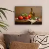 Tomaten - Olijfolie - Stilleven canvas 2cm klein -sfeer1