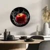 Appel - Rood - Water - Zwart - Fruit KitchenYeah - Keuken - Wandcirkel Forex klein -sfeer2