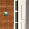Groen zebra - Klassiek Naambord Organisch middel -sfeer3
