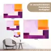 Vlakken - Abstract - Rechthoekig - Oranje tuinposter los doek klein -Xsfeer9_DE