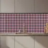 Plaid - Patroon - Roze - Zwart keuken achterwand 2 middel 871 zz_3dshopping